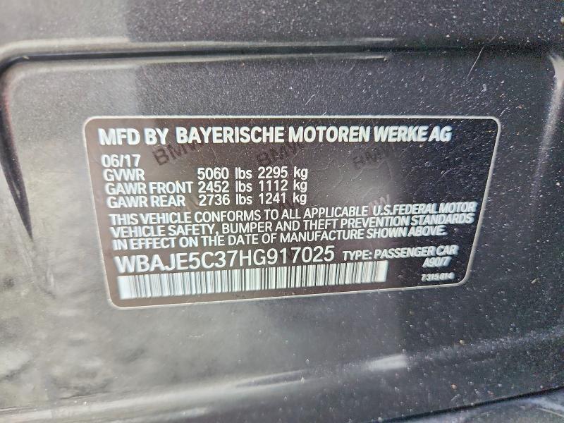 Продажа на аукционе авто 2017 Bmw 540, vin: WBAJE5C37HG917025, номер лота: 69235206