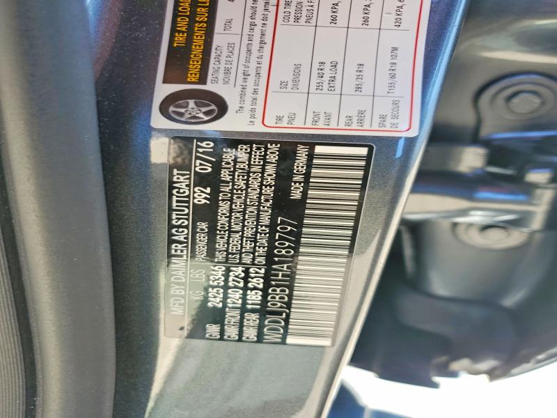 Продаж на аукціоні авто 2017 Mercedes-benz Cls, vin: WDDLJ9BB1HA189797, номер лоту: 70662456