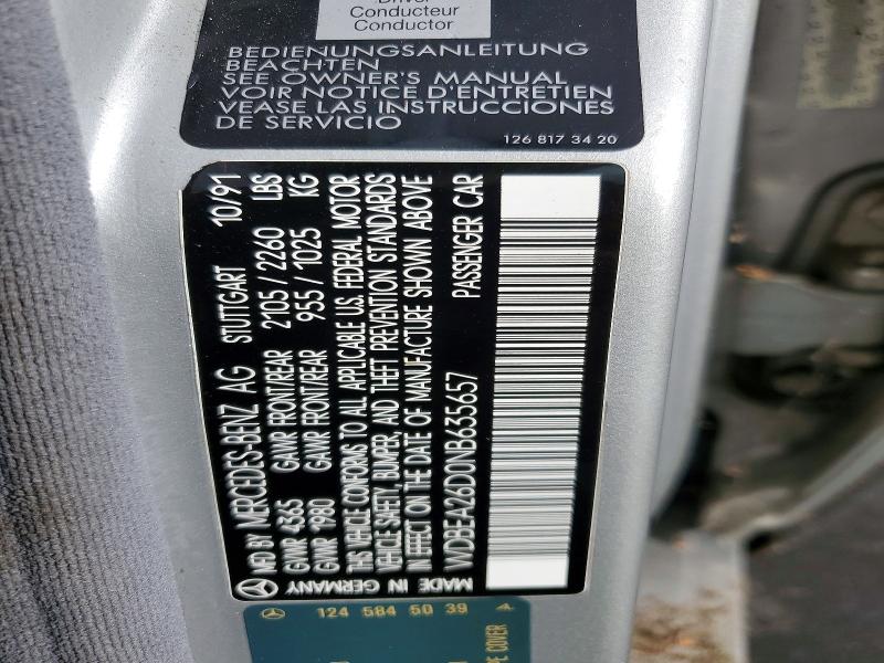 Продаж на аукціоні авто 1992 Mercedes-benz 300, vin: WDBEA26D0NB635657, номер лоту: 67351116