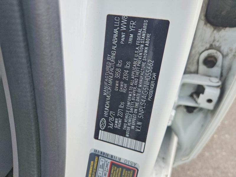 Продаж на аукціоні авто 2022 Hyundai Elantra, vin: 5NPLS4AG5NH055662, номер лоту: 68437096
