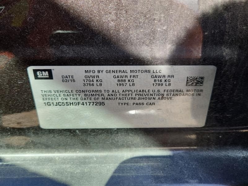 Продаж на аукціоні авто 2015 Chevrolet Sonic, vin: 1G1JC5SH9F4177295, номер лоту: 68806536