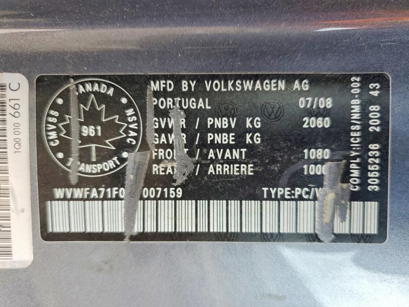 Продаж на аукціоні авто 2009 Volkswagen Eos, vin: WVWFA71F09V007159, номер лоту: 69213196