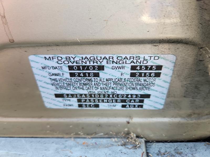 2002 Jaguar X-type მანქანა იყიდება აუქციონზე, vin: SAJEA51D82XC62493, აუქციონის ნომერი: 68043876