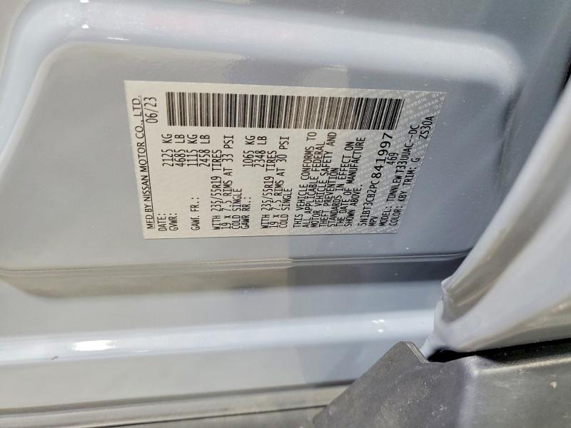 Продаж на аукціоні авто 2023 Nissan Rogue, vin: 5N1BT3CB2PC841997, номер лоту: 67127916