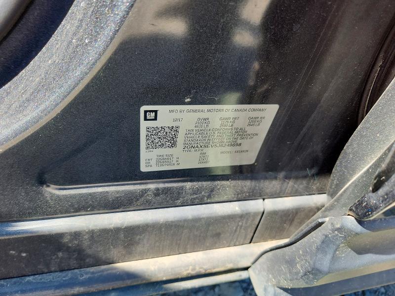 Продажа на аукционе авто 2018 Chevrolet Equinox, vin: 2GNAXSEV5J6249698, номер лота: 69746236