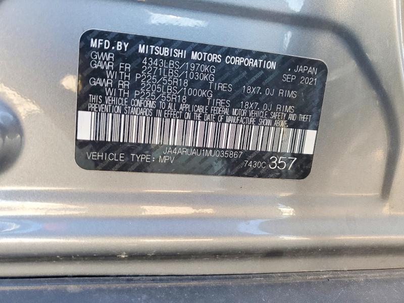 Продажа на аукционе авто 2021 Mitsubishi Outlander Sport, vin: JA4ARUAU1MU035867, номер лота: 66853486