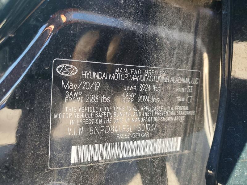 Продажа на аукционе авто 2020 Hyundai Elantra, vin: 5NPD84LF5LH501037, номер лота: 68835726