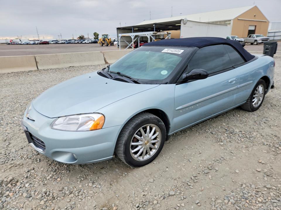 Auction sale of the 2001 Chrysler Sebring, vin: 1C3EL65U81N663451, lot number: 70143506