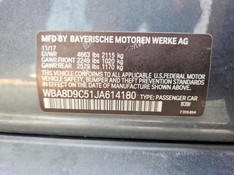 69099106 :رقم المزاد ، WBA8D9C51JA614180 vin ، 2018 Bmw 330 مزاد بيع