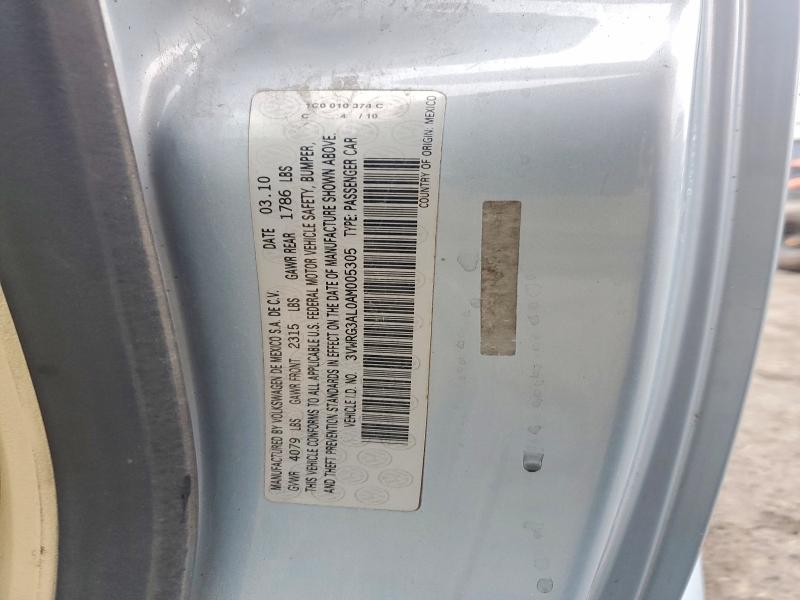 Продажа на аукционе авто 2010 Volkswagen New Beetle, vin: 3VWRG3AL0AM005305, номер лота: 67311656