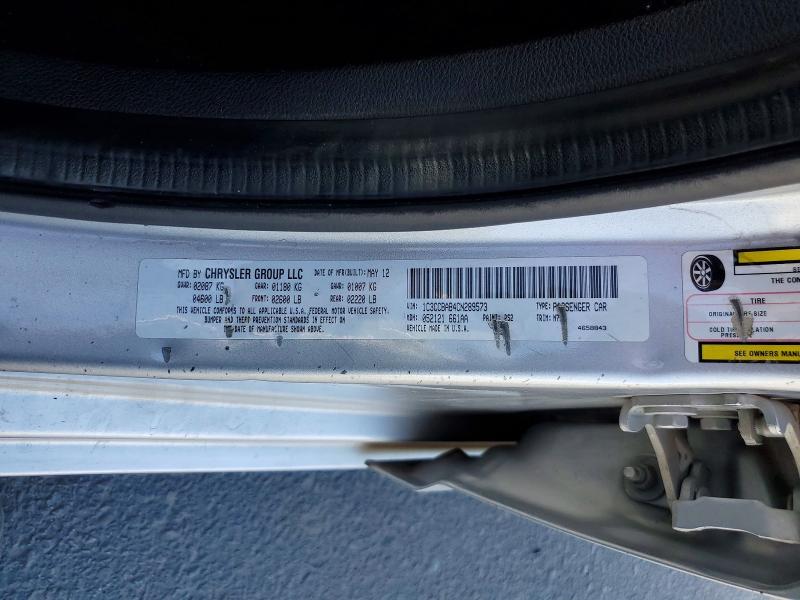 68819756 :رقم المزاد ، 1C3CCBAB4CN289573 vin ، 2012 Chrysler 200 مزاد بيع