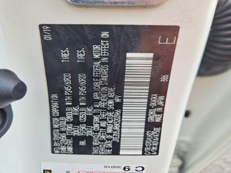 67741166 :رقم المزاد ، JTEZU5JR6K5203966 vin ، 2019 Toyota 4runner مزاد بيع