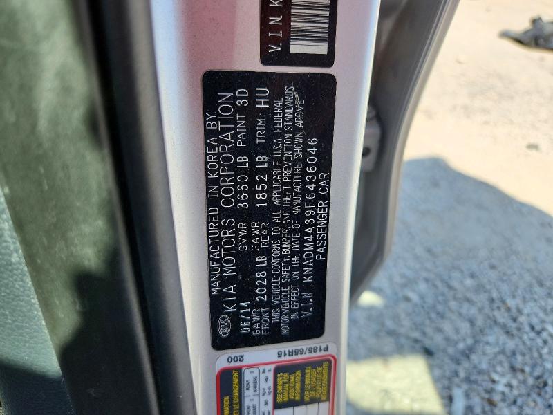 Продаж на аукціоні авто 2015 Kia Rio, vin: KNADM4A39F6436046, номер лоту: 67424446