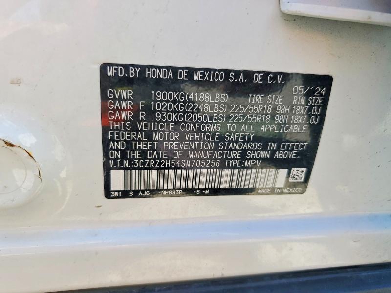 Aukcja sprzedaży 2025 Honda Hr-v, vin: 3CZRZ2H54SM705256, numer aukcji: 68886336