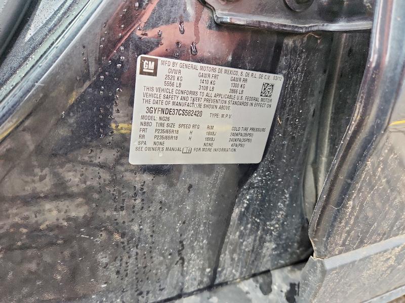 Продаж на аукціоні авто 2012 Cadillac Srx, vin: 3GYFNDE37CS582420, номер лоту: 67658136