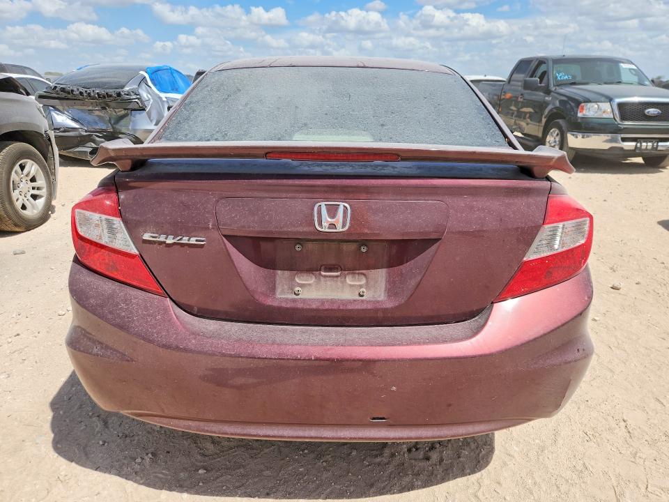 68435566 :رقم المزاد ، 2HGFB2F54CH612836 vin ، 2012 Honda Civic مزاد بيع