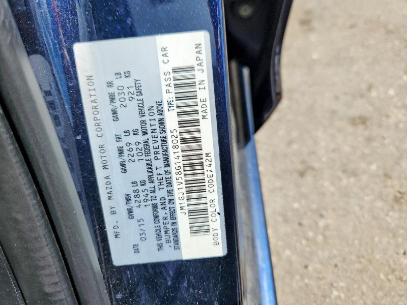 Aukcja sprzedaży 2016 Mazda 6, vin: JM1GJ1V58G1418025, numer aukcji: 69853856