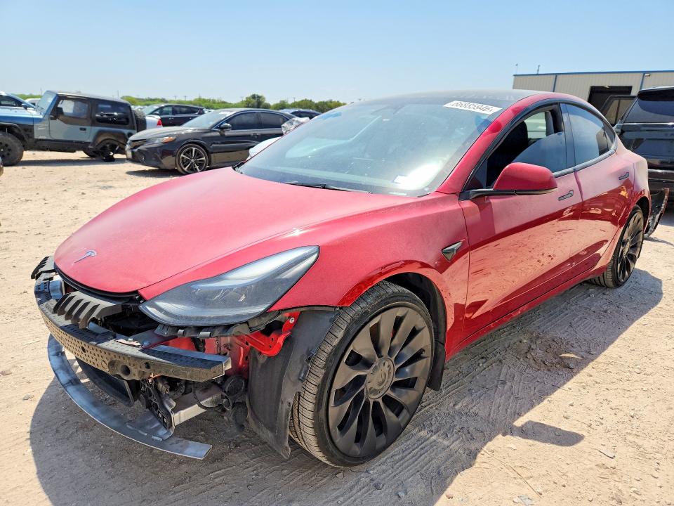 66885946 :رقم المزاد ، 5YJ3E1EC6PF497137 vin ، 2023 Tesla Model 3 مزاد بيع