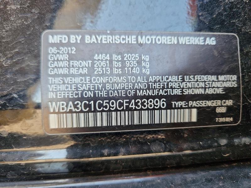2012 Bmw 328 მანქანა იყიდება აუქციონზე, vin: WBA3C1C59CF433896, აუქციონის ნომერი: 69395786