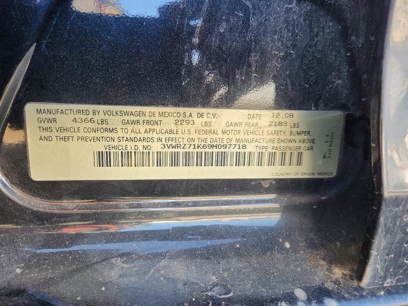 Aukcja sprzedaży 2009 Volkswagen Jetta, vin: 3VWRZ71K69M097718, numer aukcji: 69622476