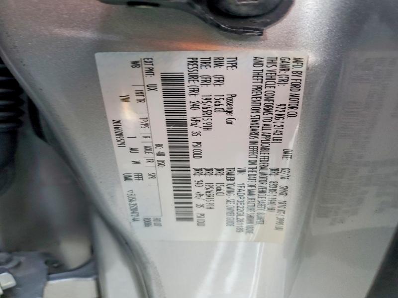 69555686 :رقم المزاد ، 1FADP3E22GL281189 vin ، 2016 Ford Focus مزاد بيع
