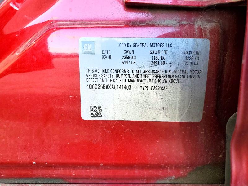 2010 Cadillac Cts მანქანა იყიდება აუქციონზე, vin: 1G6DS5EVXA0141403, აუქციონის ნომერი: 67495286