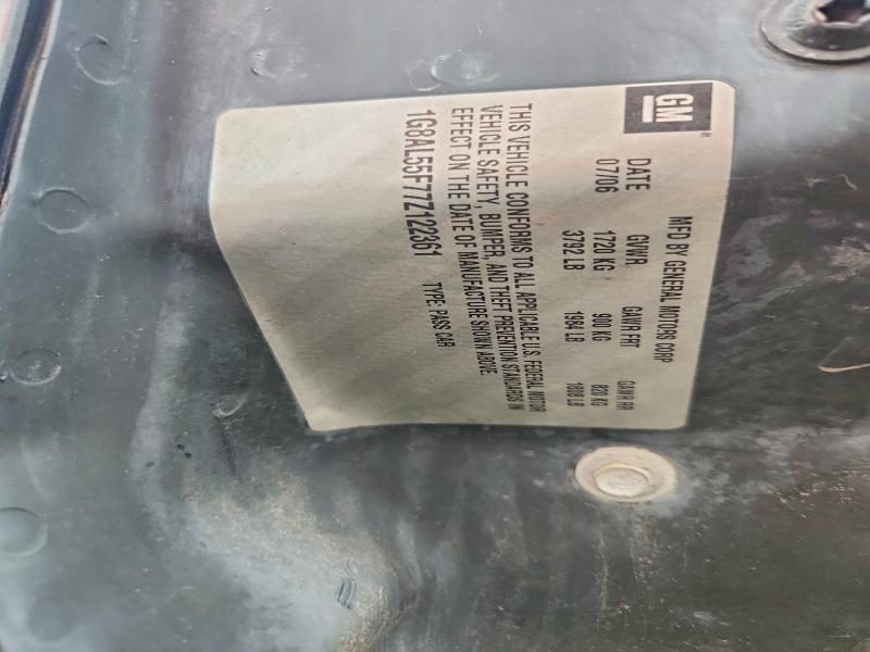 68357836 :رقم المزاد ، 1G8AL55F77Z122361 vin ، 2007 Saturn Ion مزاد بيع