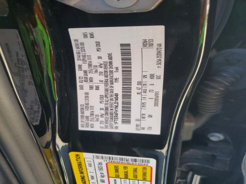 68070916 :رقم المزاد ، 1FTER4FH1NLD14049 vin ، 2022 Ford Ranger مزاد بيع