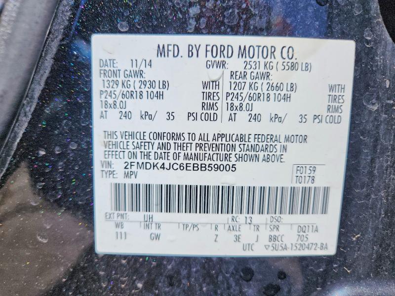 Aukcja sprzedaży 2014 Ford Edge, vin: 2FMDK4JC6EBB59005, numer aukcji: 67199456