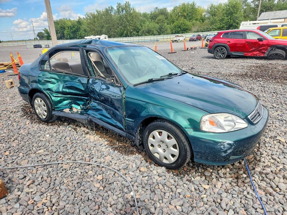 1999 Honda Civic მანქანა იყიდება აუქციონზე, vin: 2HGEJ6612XH520276, აუქციონის ნომერი: 67398796