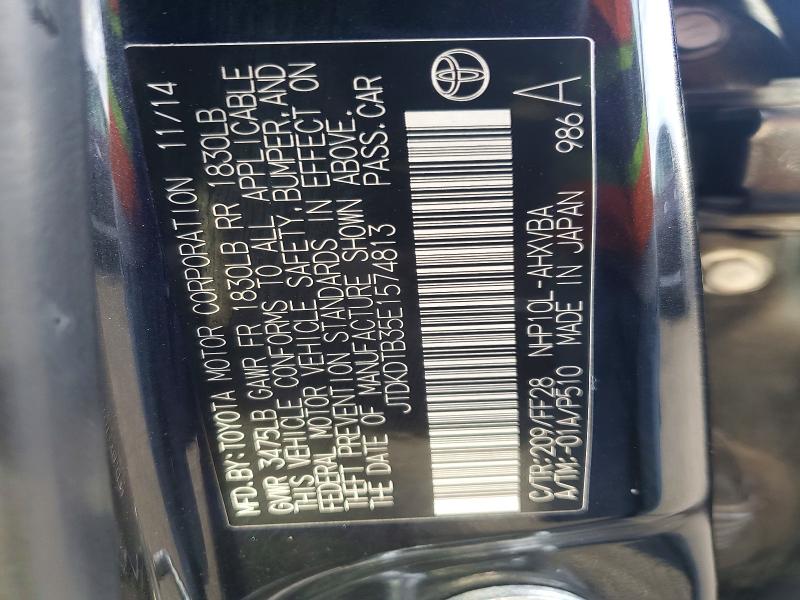 Продаж на аукціоні авто 2014 Toyota Prius C, vin: JTDKDTB35E1574813, номер лоту: 67655456
