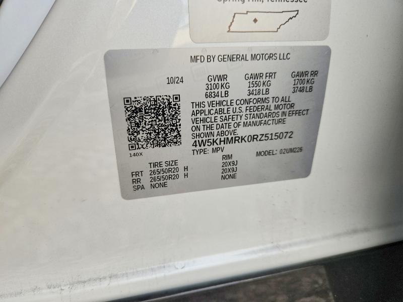 68216086 :رقم المزاد ، 4W5KHMRK0RZ515072 vin ، 2024 Acura Zdx مزاد بيع