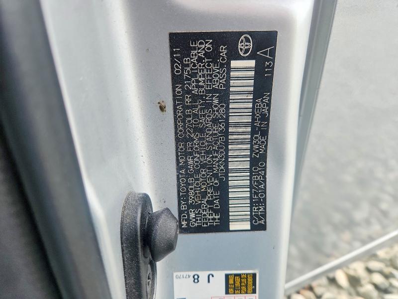 Продаж на аукціоні авто 2011 Toyota Prius, vin: JTDKN3DU7B1361280, номер лоту: 70351716