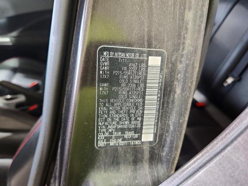 Продажа на аукционе авто 2011 Nissan Juke, vin: JN8AF5MVXBT026133, номер лота: 69891366