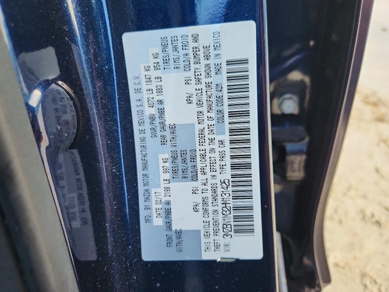 Aukcja sprzedaży 2017 Mazda 3, vin: 3MZBN1M32HM131425, numer aukcji: 70555696