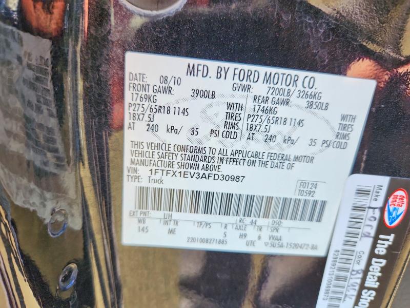 Auction sale of the 2010 Ford F150, vin: 1FTFX1EV3AFD30987, lot number: 69399826