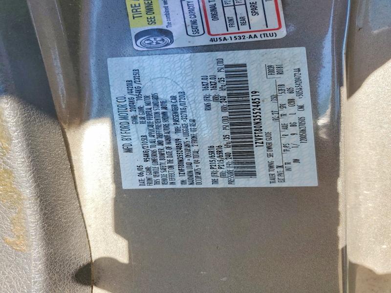 2005 Ford Mustang მანქანა იყიდება აუქციონზე, vin: 1ZVFT80N355248519, აუქციონის ნომერი: 69799626