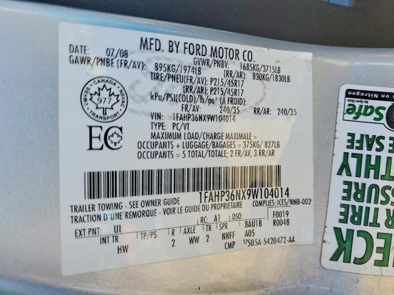 Продаж на аукціоні авто 2009 Ford Focus, vin: 1FAHP36NX9W104014, номер лоту: 70306286