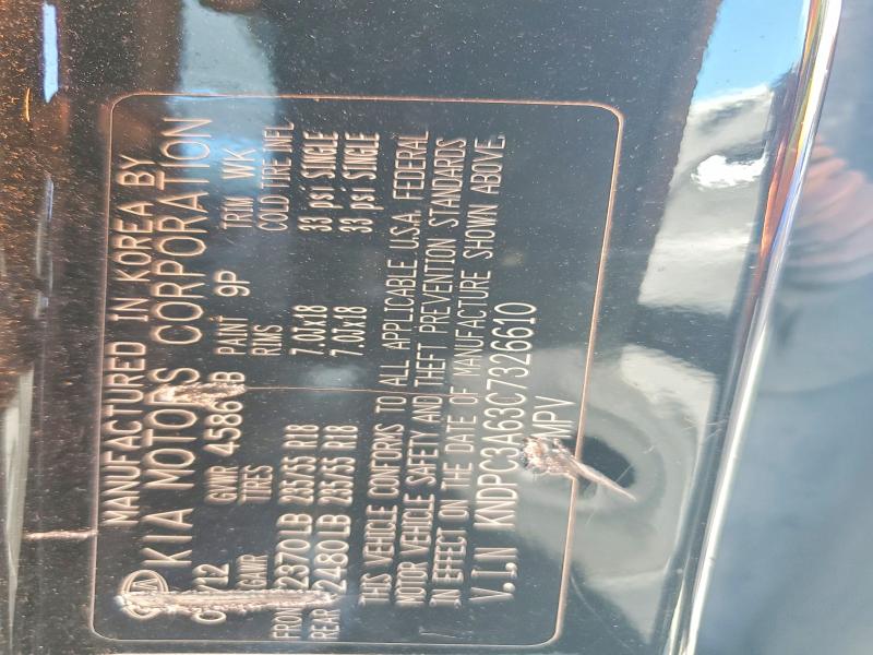 68334096 :رقم المزاد ، KNDPC3A63C7326610 vin ، 2012 Kia Sportage مزاد بيع