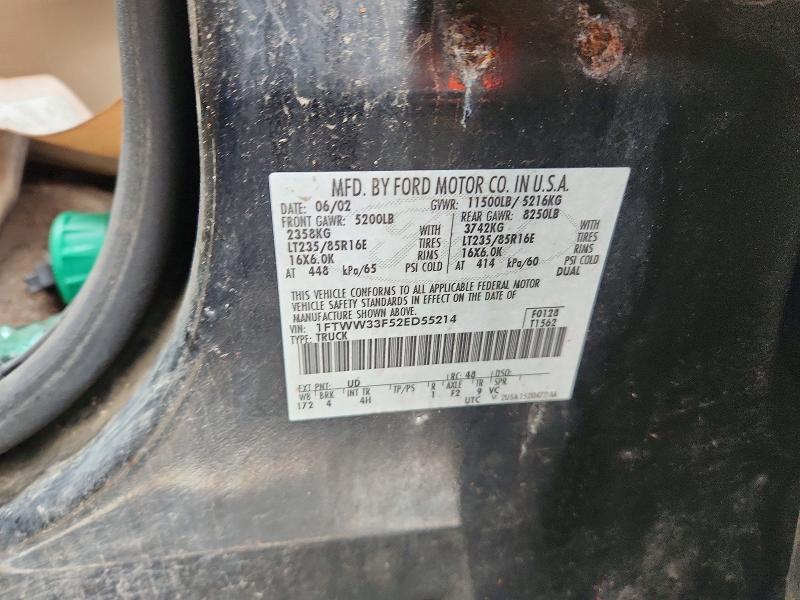 Aukcja sprzedaży 2002 Ford F350, vin: 1FTWW33F52ED55214, numer aukcji: 63112176