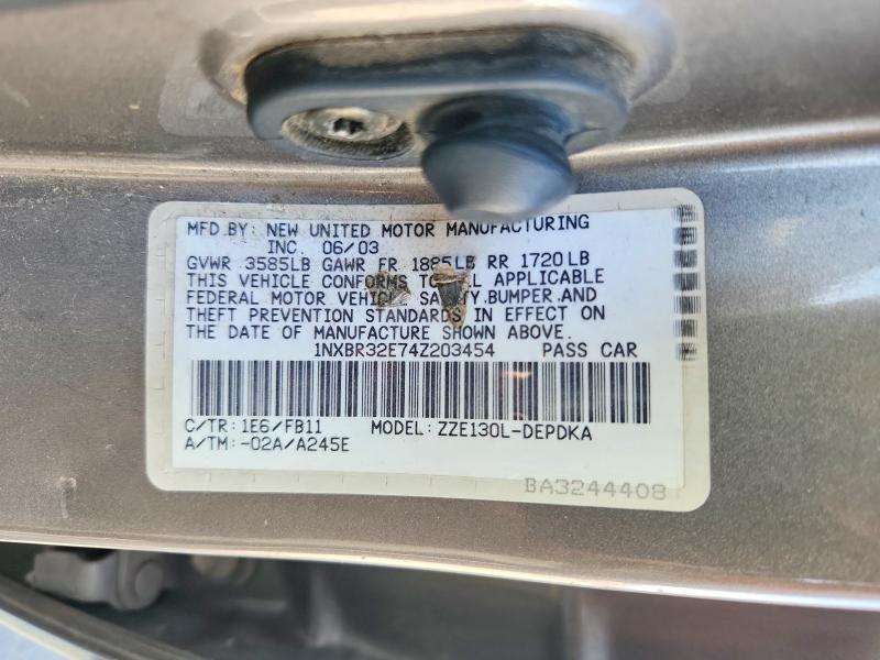 Продажа на аукционе авто 2004 Toyota Corolla, vin: 1NXBR32E74Z203454, номер лота: 70835906