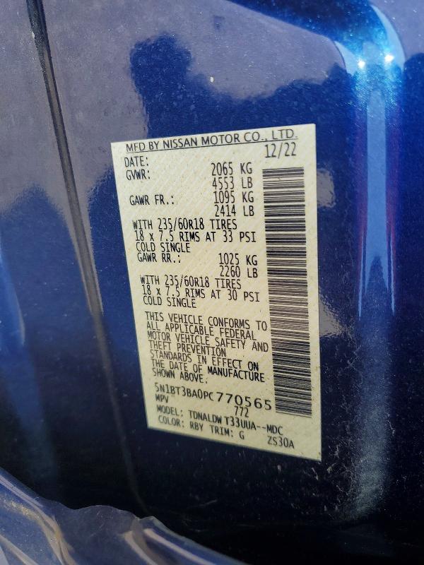 Продаж на аукціоні авто 2023 Nissan Rogue, vin: 5N1BT3BA0PC770565, номер лоту: 68151266