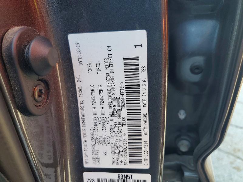 Aukcja sprzedaży 2020 Toyota Tacoma, vin: 5TFAX5GN9LX168570, numer aukcji: 69153256