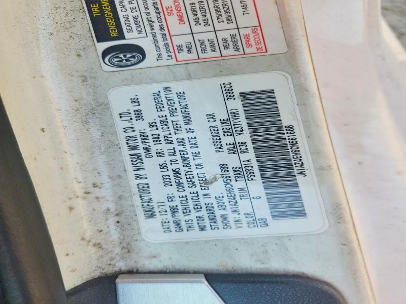 69695636 :رقم المزاد ، JN1AZ4EH6CM561688 vin ، 2012 Nissan 370z مزاد بيع
