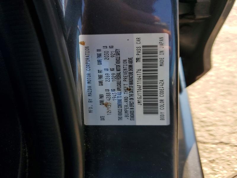 Aukcja sprzedaży 2015 Mazda 6, vin: JM1GJ1T64F1164176, numer aukcji: 67218256