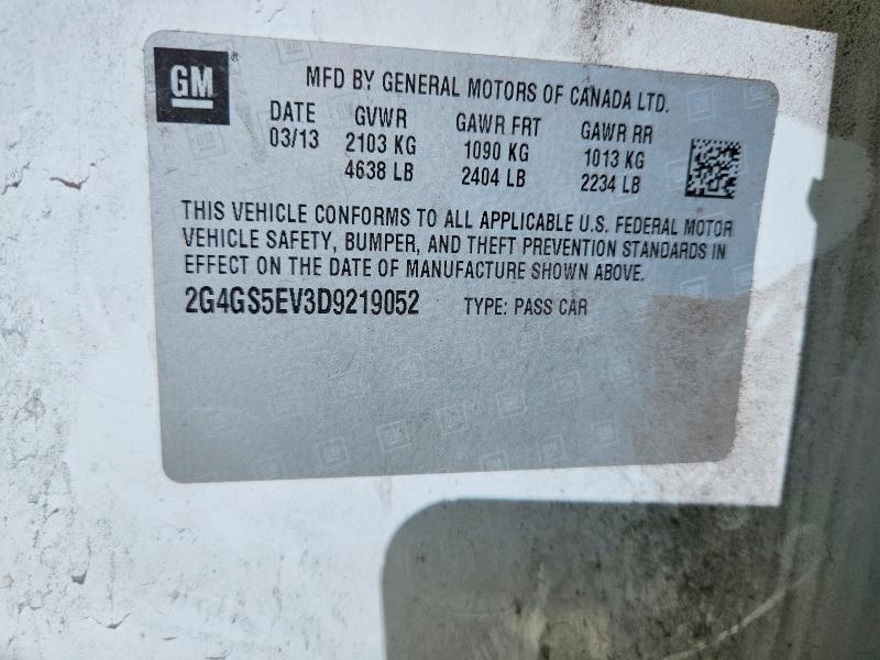 Продажа на аукционе авто 2013 Buick Regal, vin: 2G4GS5EV3D9219052, номер лота: 68552416