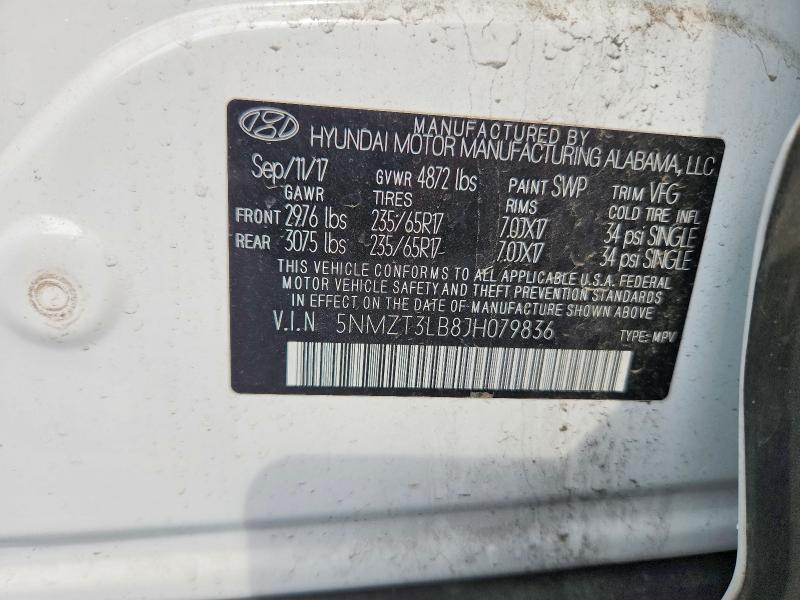 Продажа на аукционе авто 2018 Hyundai Santa Fe Sport, vin: 5NMZT3LB8JH079836, номер лота: 67293986