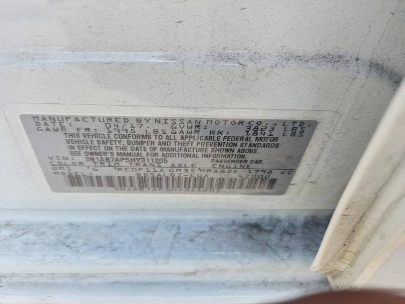 Aukcja sprzedaży 2017 Nissan Sentra, vin: 3N1AB7AP5HY311205, numer aukcji: 70746046