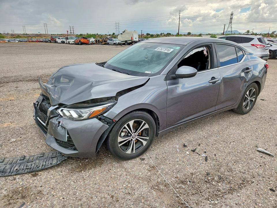 2022 Nissan Sentra მანქანა იყიდება აუქციონზე, vin: 3N1AB8CV9NY251846, აუქციონის ნომერი: 67527916
