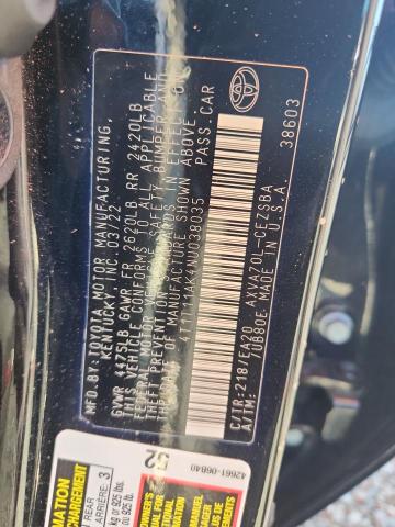 Продаж на аукціоні авто 2022 Toyota Camry, vin: 4T1T11AK4NU038035, номер лоту: 69640176